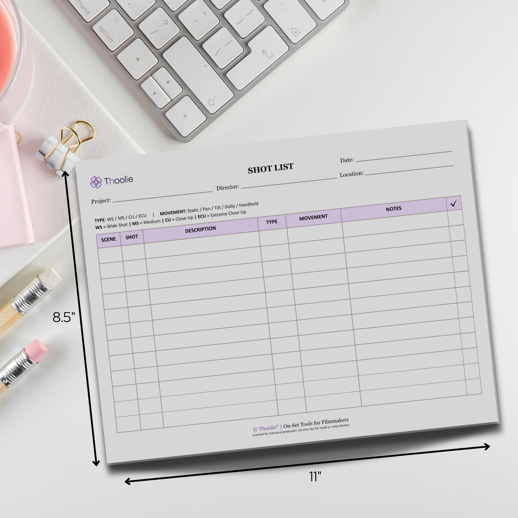 On-Set Production Starter Pack (DOOD, Shot List & Daily Log)