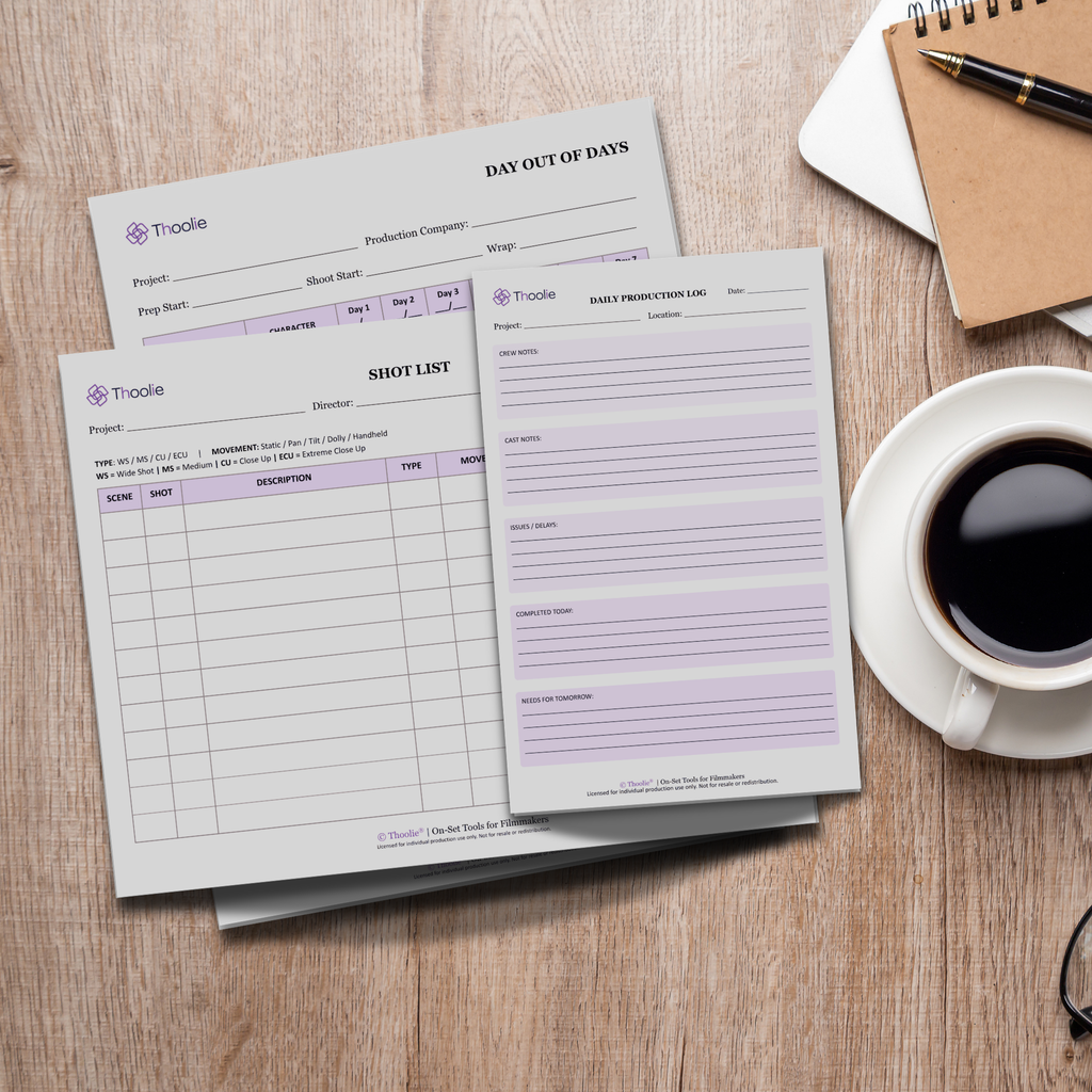 On-Set Production Starter Pack (DOOD, Shot List & Daily Log)